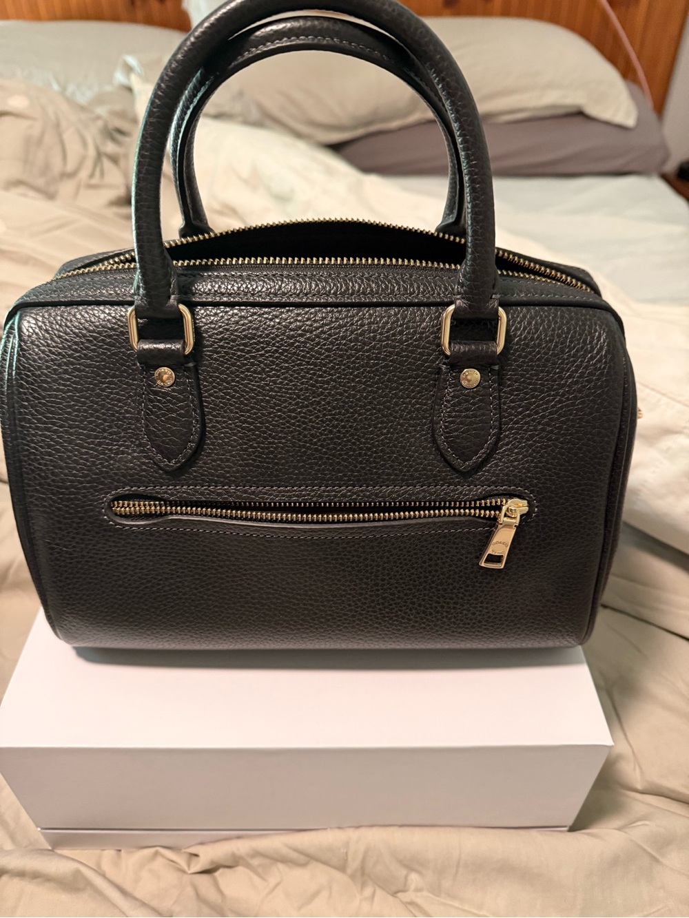 COACH Black Medium Rowan - Picture 3 of 4